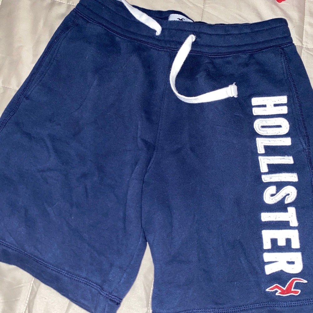 Hollister blue sweat shorts